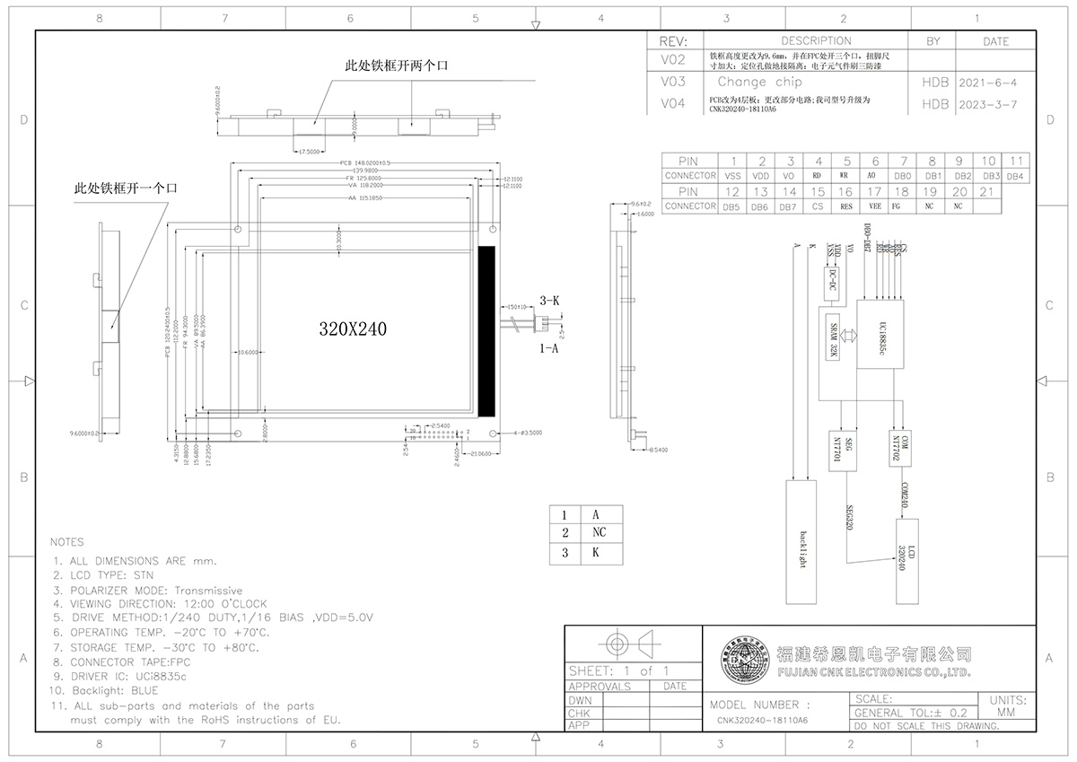 Graphic Lcd Display 320x240